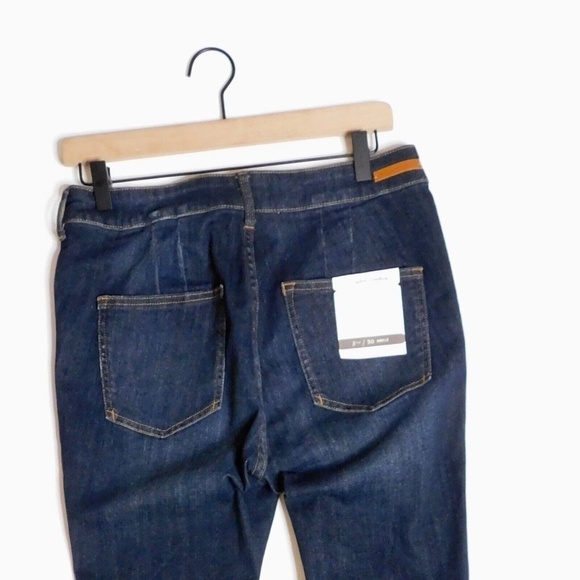 NEW!! Anthropologie PILCRO High Rise Snake Trims Dark Wash Skinny Jeans Size 30 - Picture 9 of 16